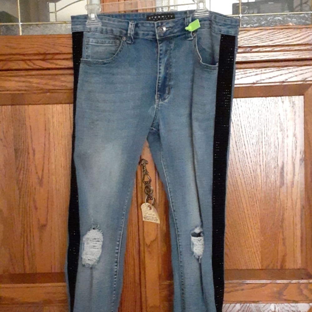 Mens Jean's size 34 with rhinestones